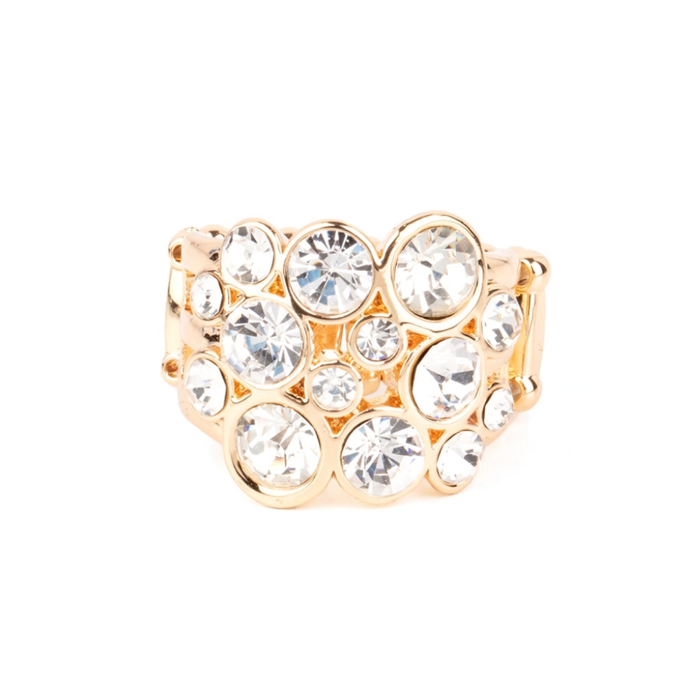 "BUBBLING BRAVADO" GOLD RING
